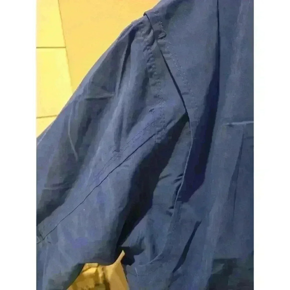 London Fog Men's Blue Windbreaker Golf Jacket Size L Zip Front Gorpcore Casual - Picture 11 of 14